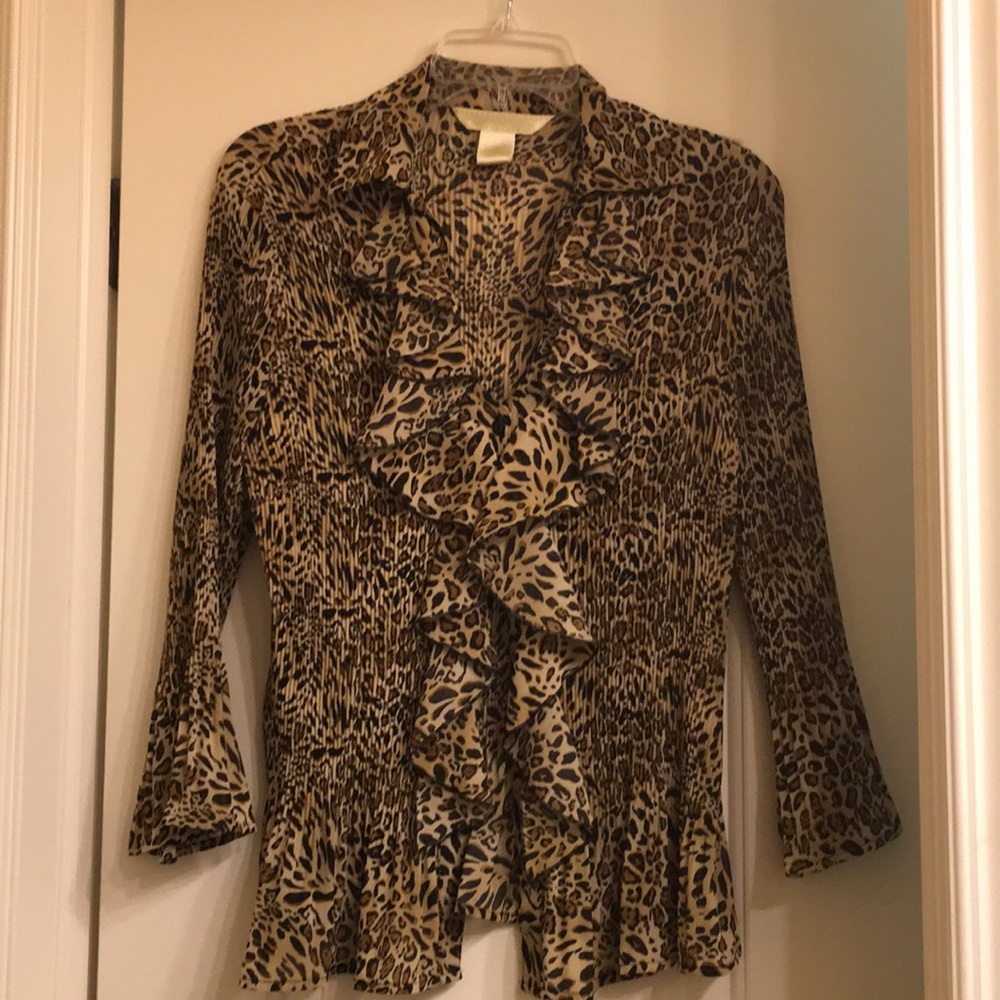 Animal print blouse